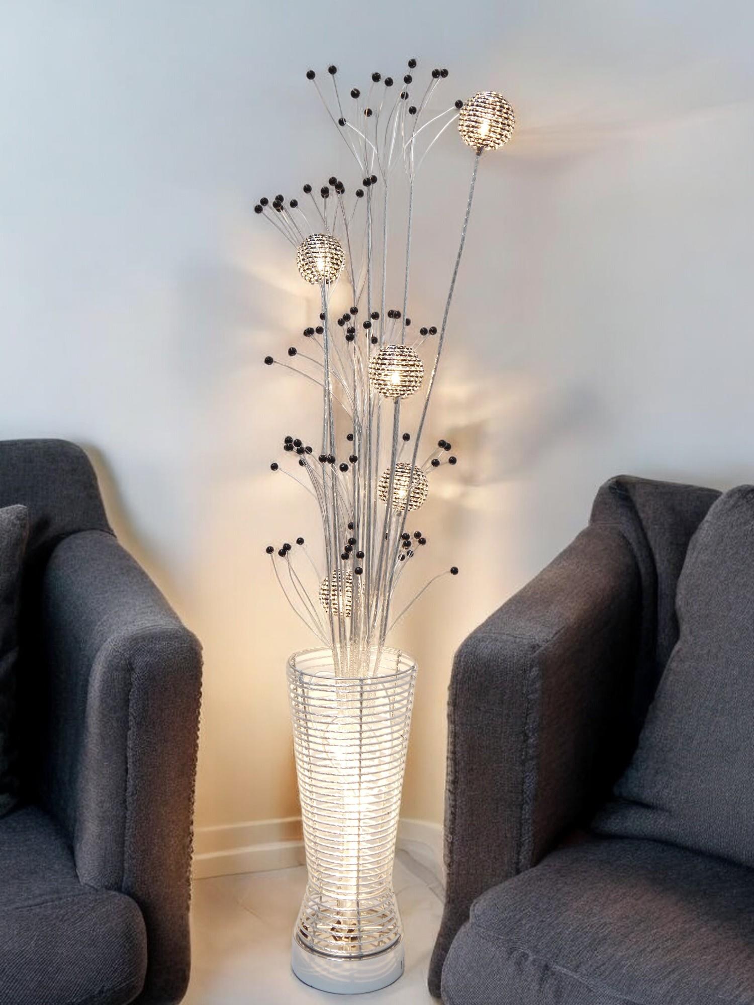 Stehleuchte Manjola 7-flammig Aluminium