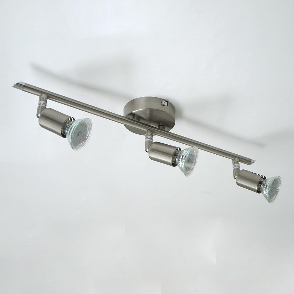 LED Spot Strahler Linos nickel 3-flammig