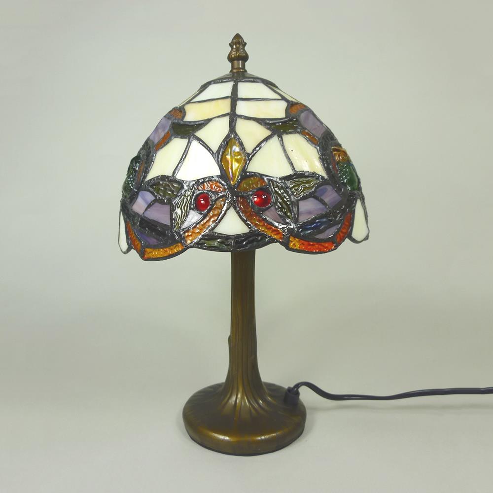 Tischleuchte COSIMA Nachttischleuchte, im Tiffany-Stil