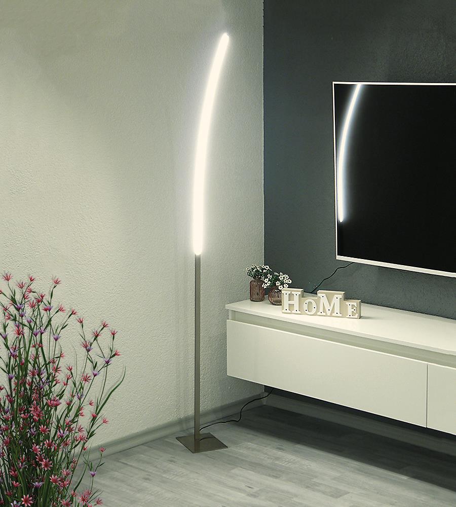 LED Stehleuchte Elina Bogen-Standlampe