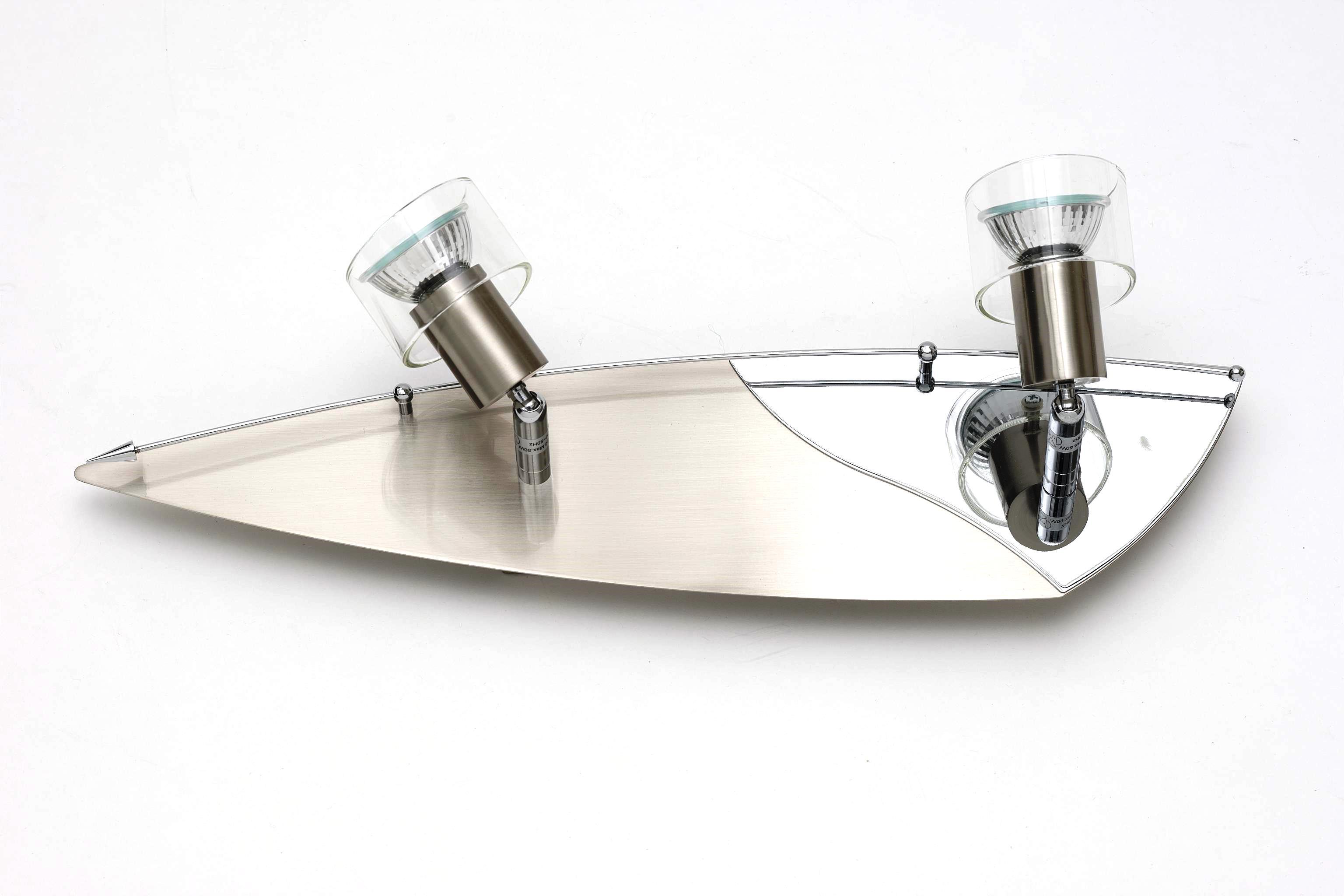 Halogenstrahler mit Glaseinsatz "Glory" 2-flammig