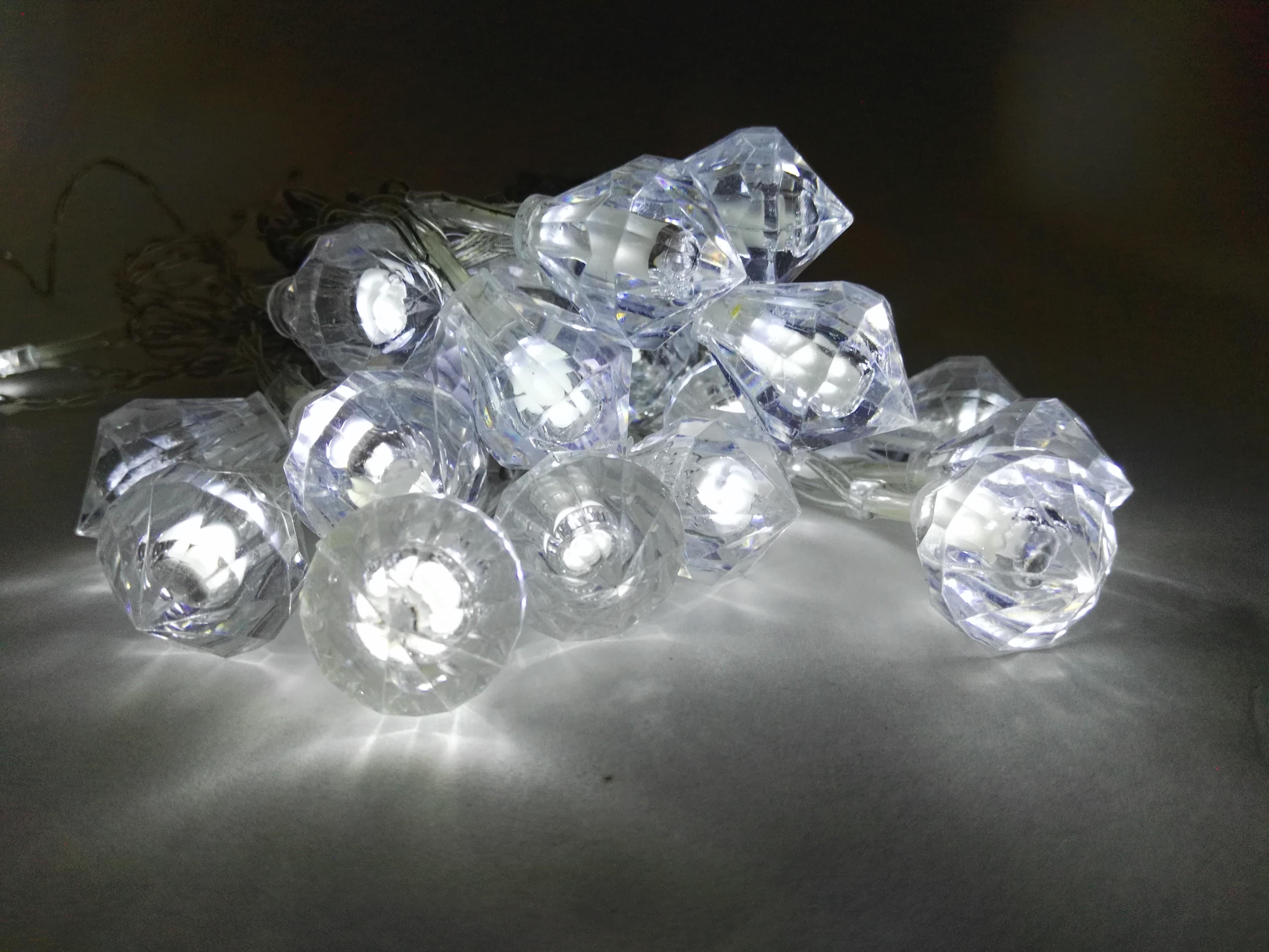 LED Solar-Lichterkette Diamant