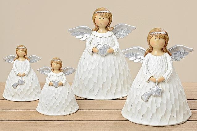 2x stimmungsvolle Weihnachtsengel Lora 13cm Engel Dekoration Geschenk 
