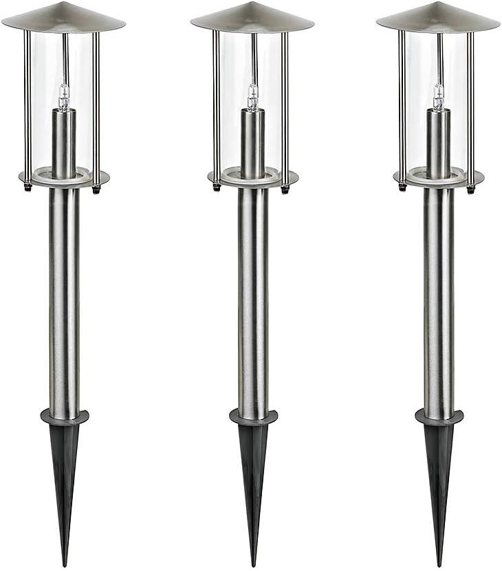 LED Außenleuchte Vico 3-flammig mit Spieß und Leuchtmittel Fassung G4