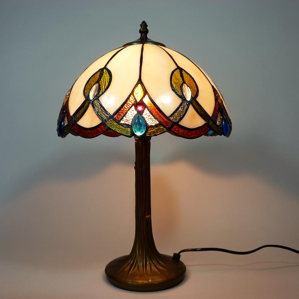 Tischleuchte Tiffany-Stil CHANTAL Wohnzimmerlampe