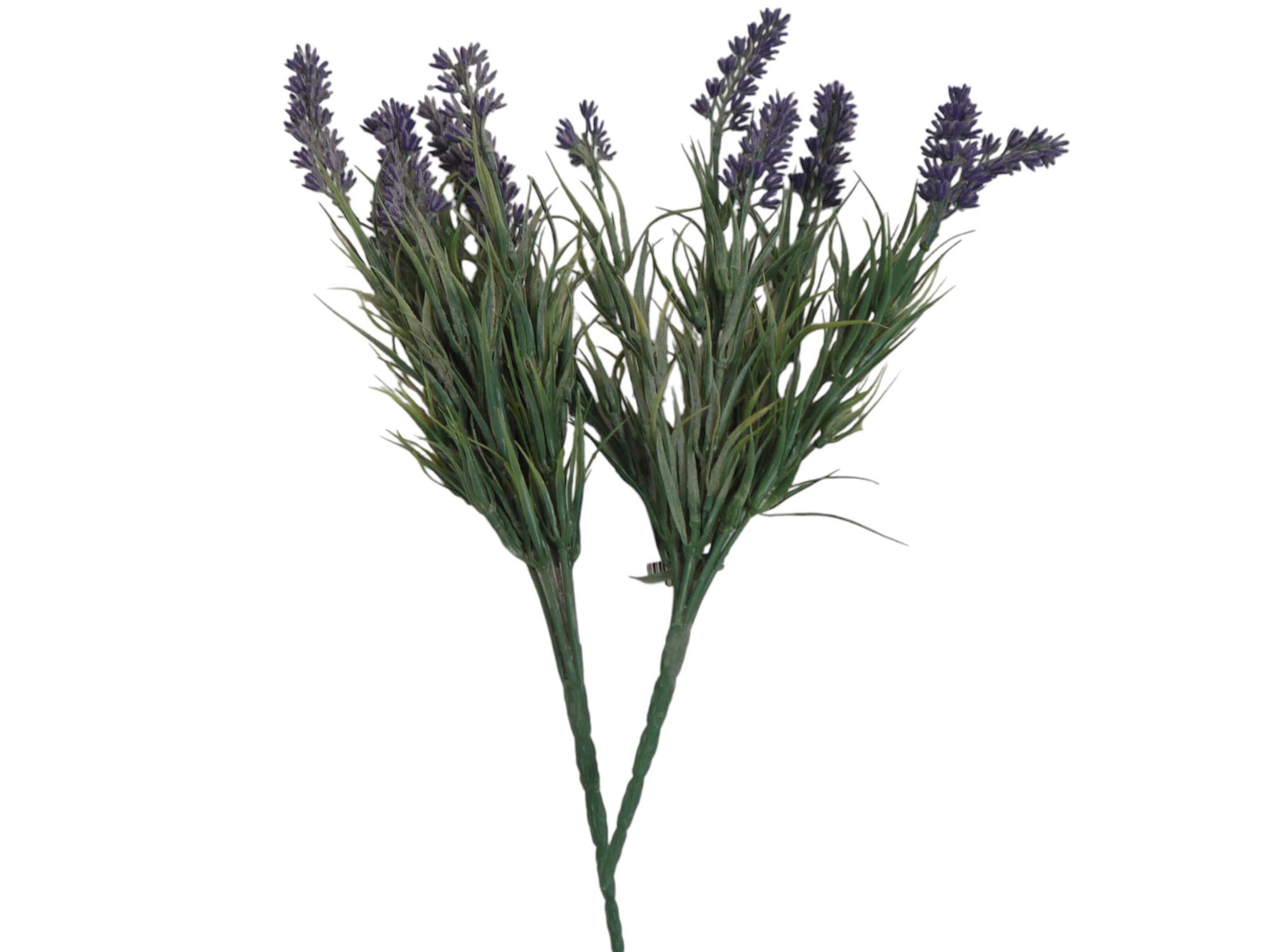 2 x Lavendelzweige 33 cm Kunstpflanze Dekoblume Pflanze