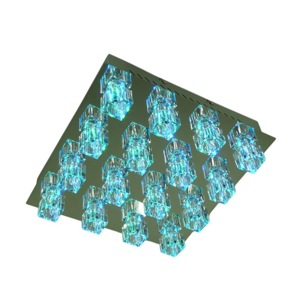 Deckenleuchte Crystal 16-flammig LED farbwechselnd