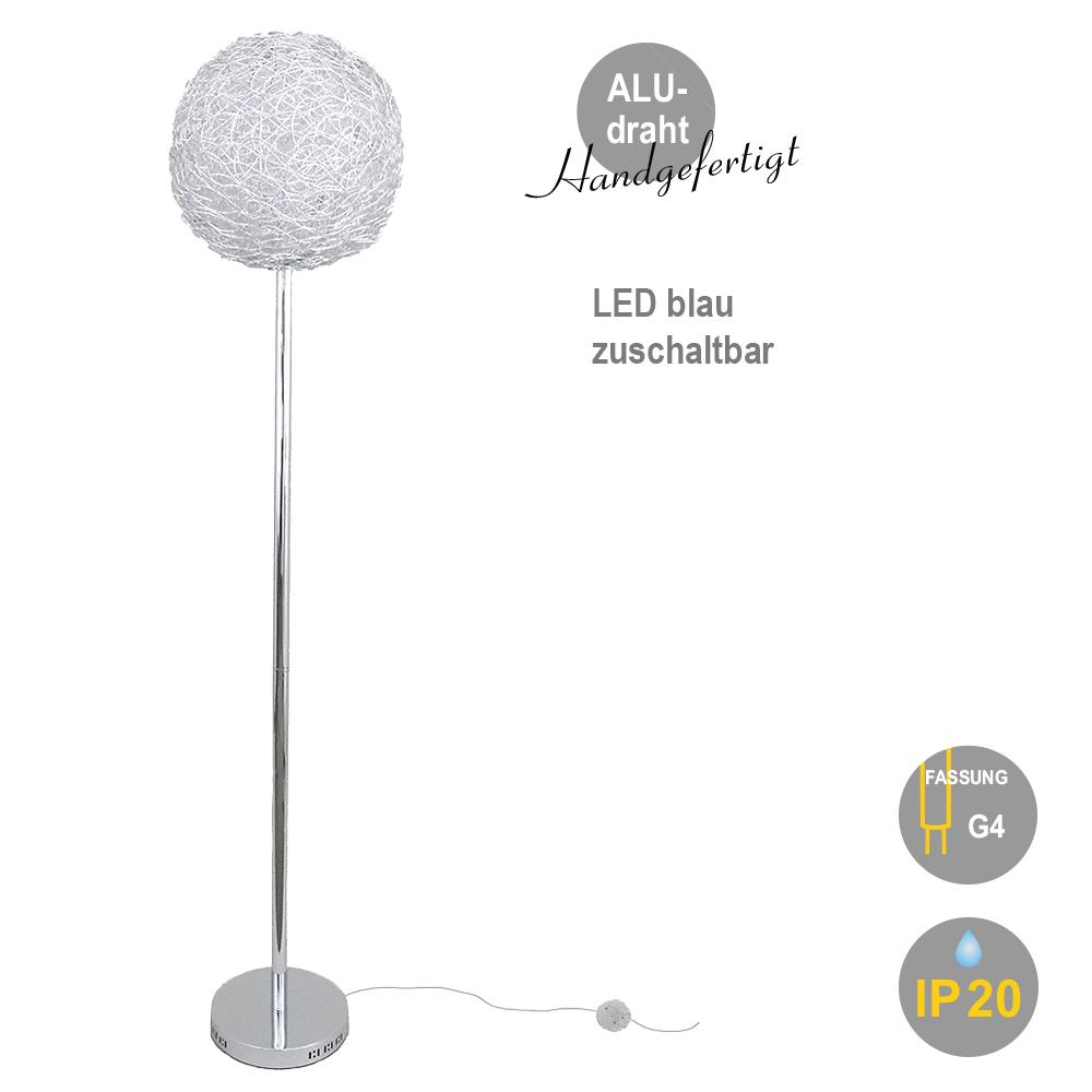 Stehleuchte Alissa 40cm Halogen+ LED Deko-Standlampe
