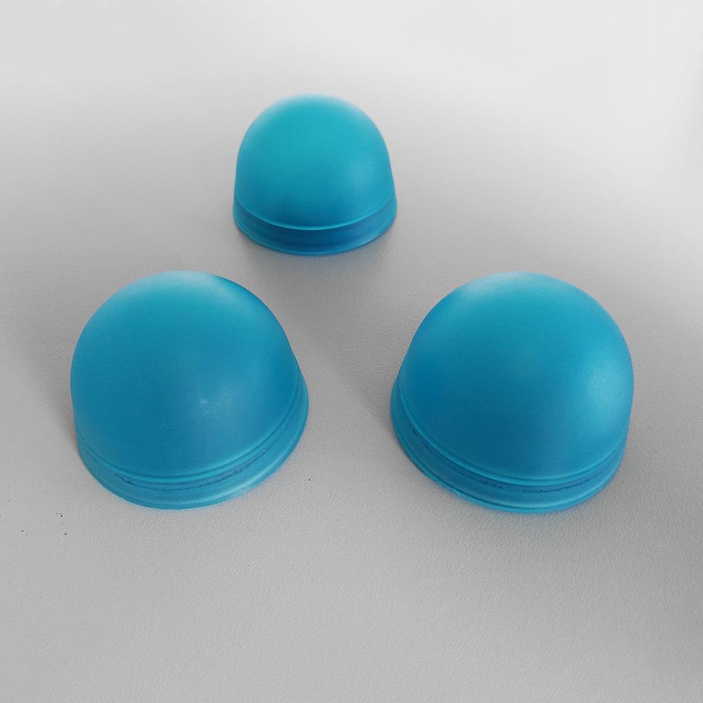 LED-Dekorations-Leuchte Halbkugel 3 er Set türkis-blau batteriebetrieben