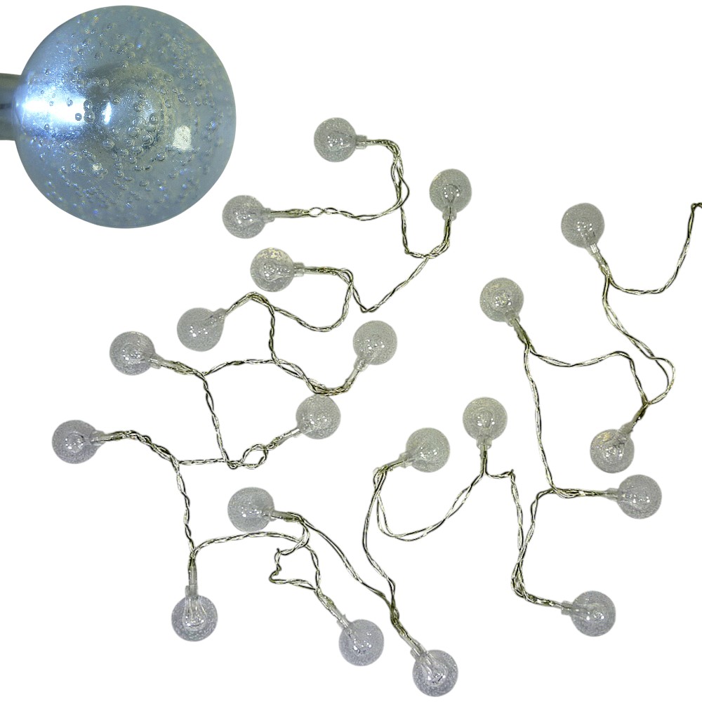 LED Lichterkette Ball 20-flammig batteriebetrieben 