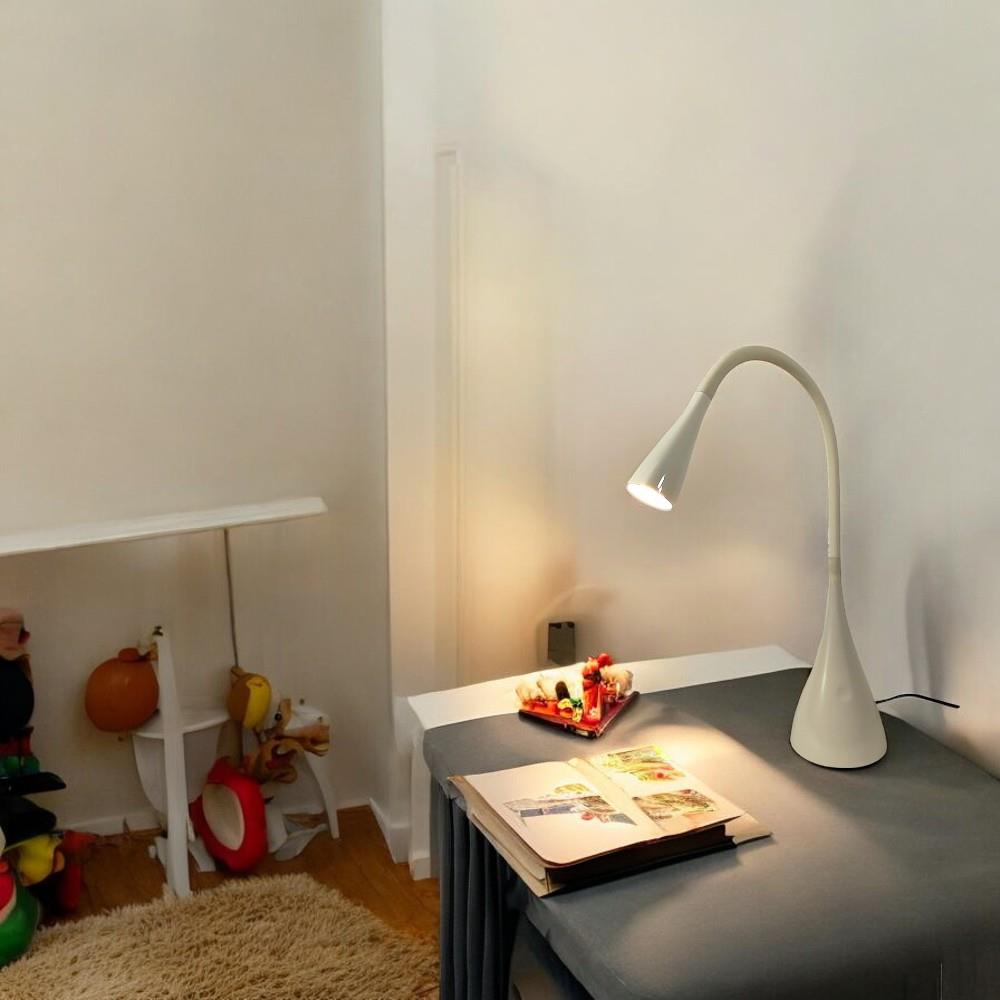 LED Tischleuchte JONAS mit 3-Stufen-Touch-Dimmer und Flexarm