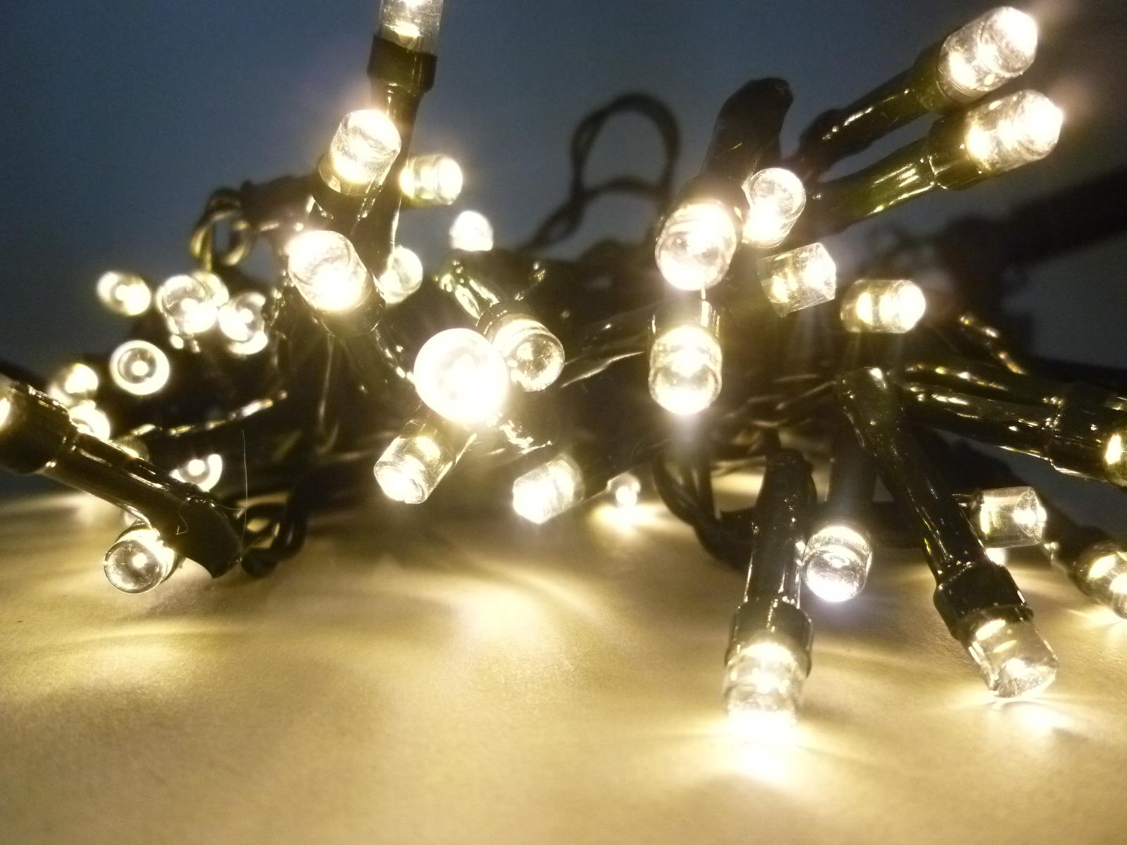 Solar-Lichterkette 48 flammig Dekoration für Garten