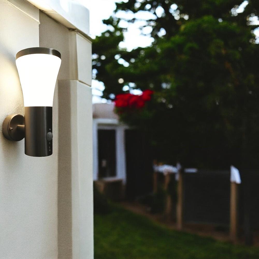 LED Außen-Wandleuchte "Hanau" mit Bewegungsmelder