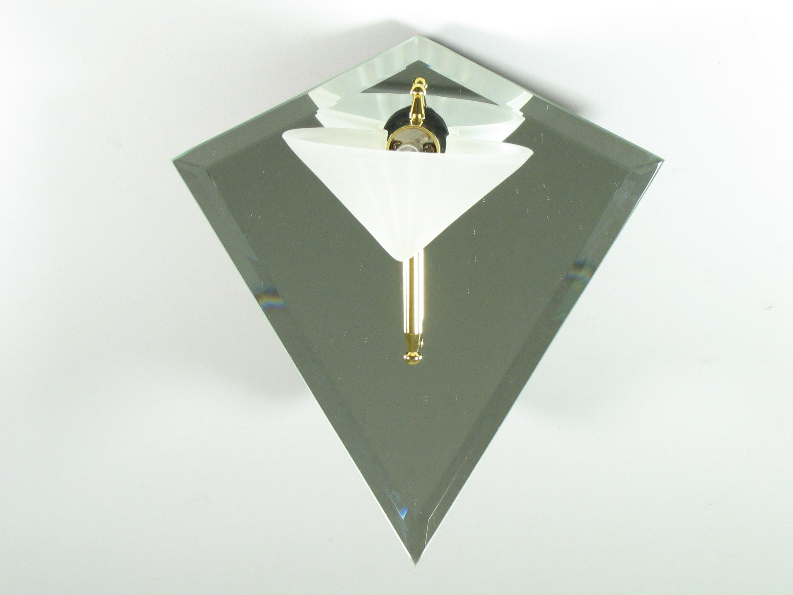 Spiegel-Wandleuchte Modell Rhombus Wandlampe