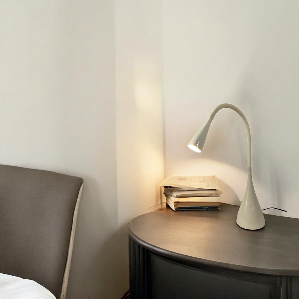 LED Tischleuchte JONAS mit 3-Stufen-Touch-Dimmer und Flexarm