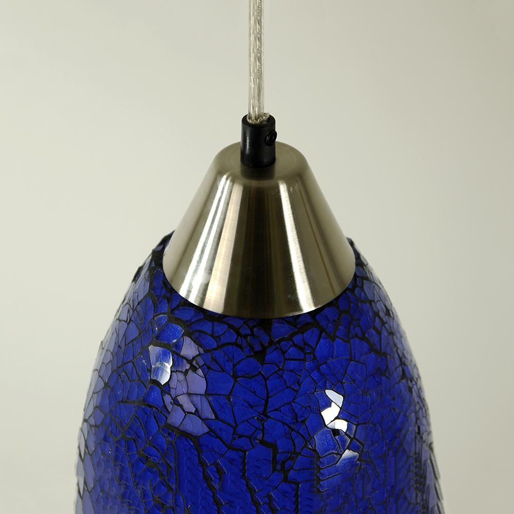 LED Decken-Pendelleuchte Pat blau Tekhenlampe