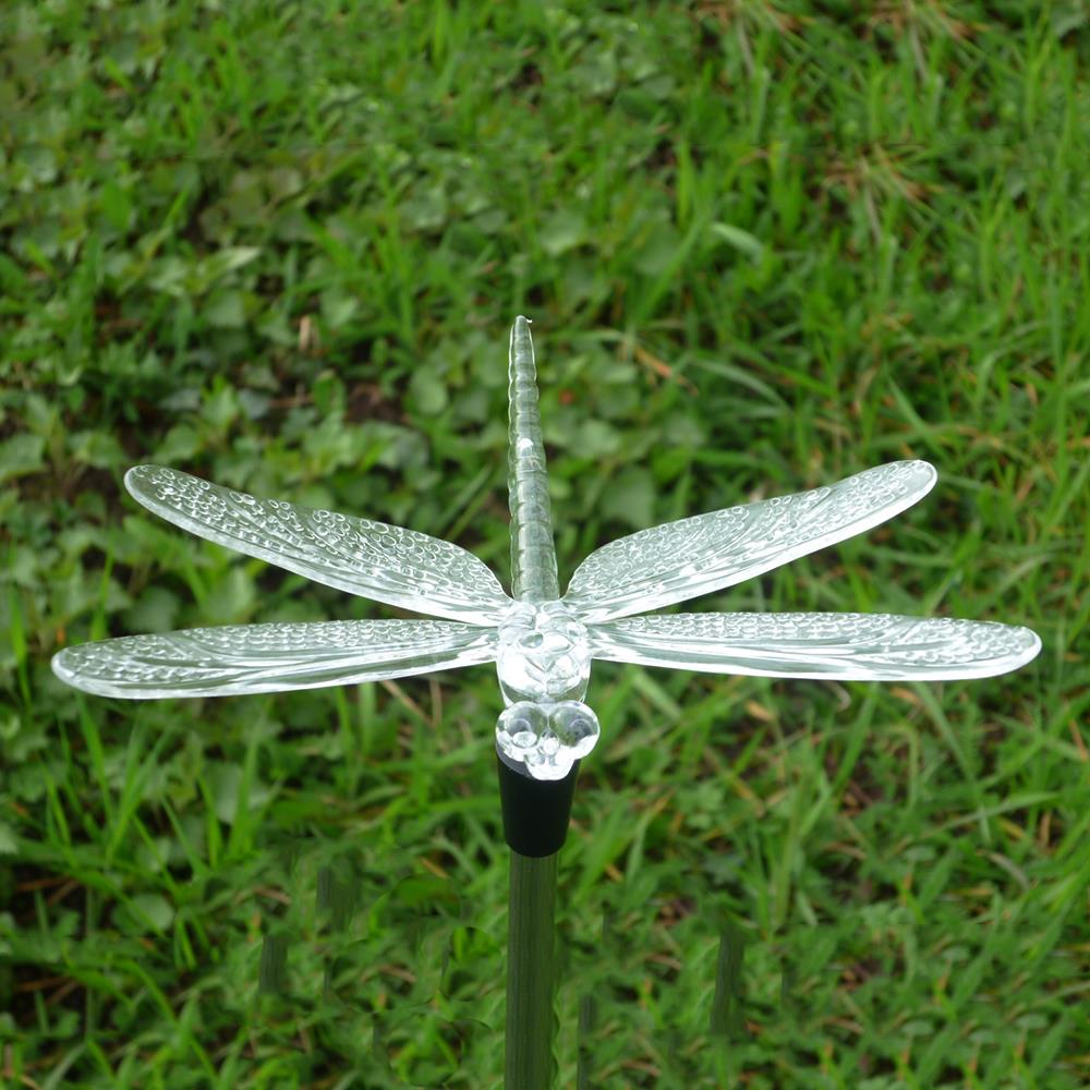 LED Solarspieß Libelle Solar Gartendekoration