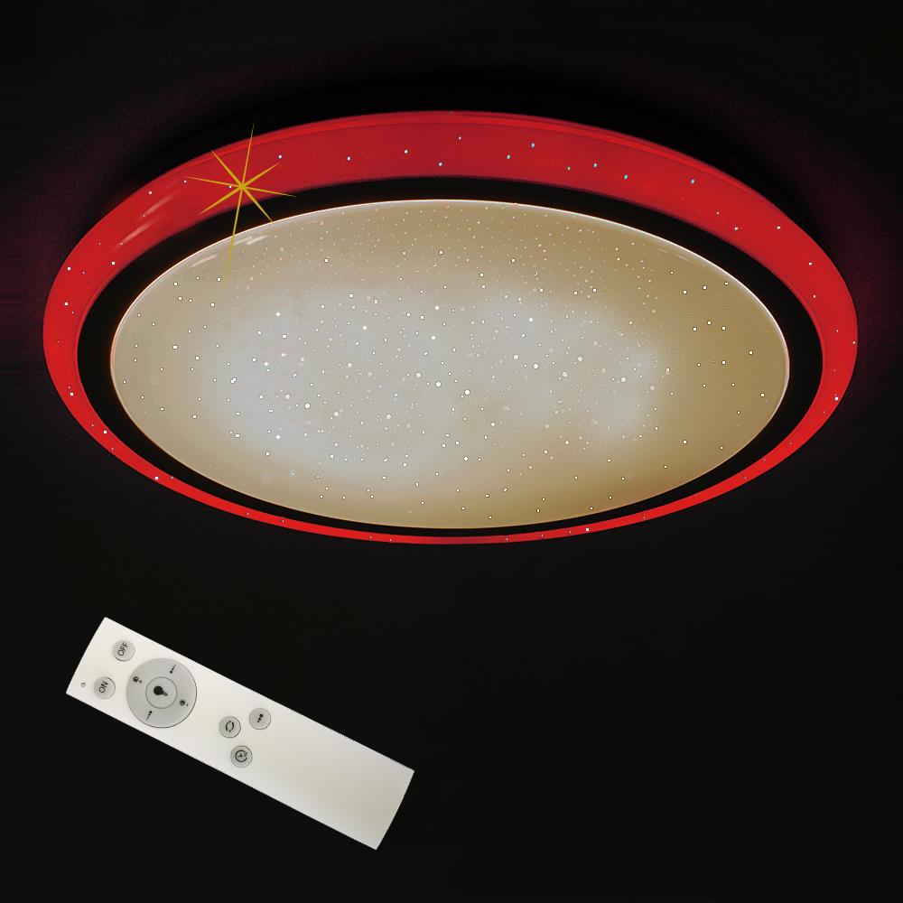 LED-Deckenleuchte KORFU mit Fernbedienung Leuchtrand Lichtfarbe wechselbar