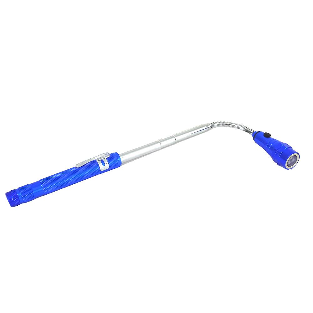 LED Teleskop-Taschenlampe Sky blau