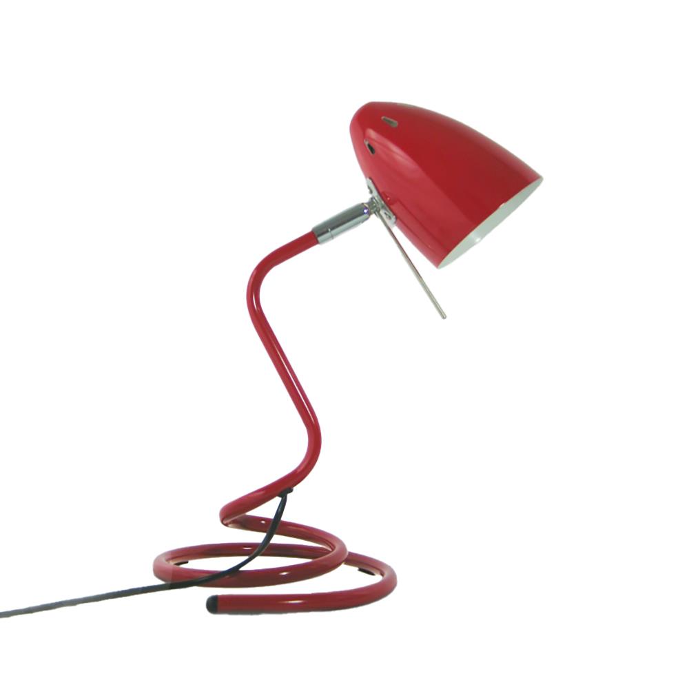 Tischleuchte Swing rot Schreibtischlampe