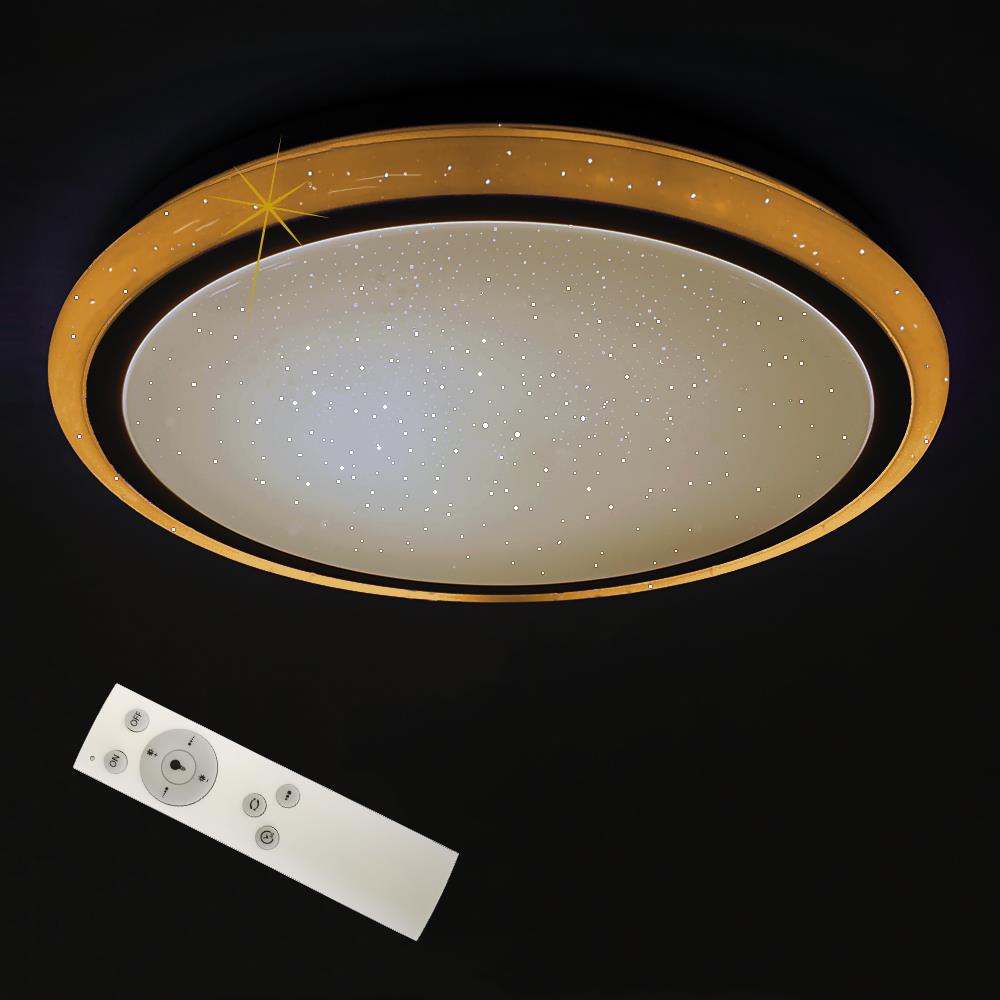LED-Deckenleuchte KORFU mit Fernbedienung Leuchtrand Lichtfarbe wechselbar