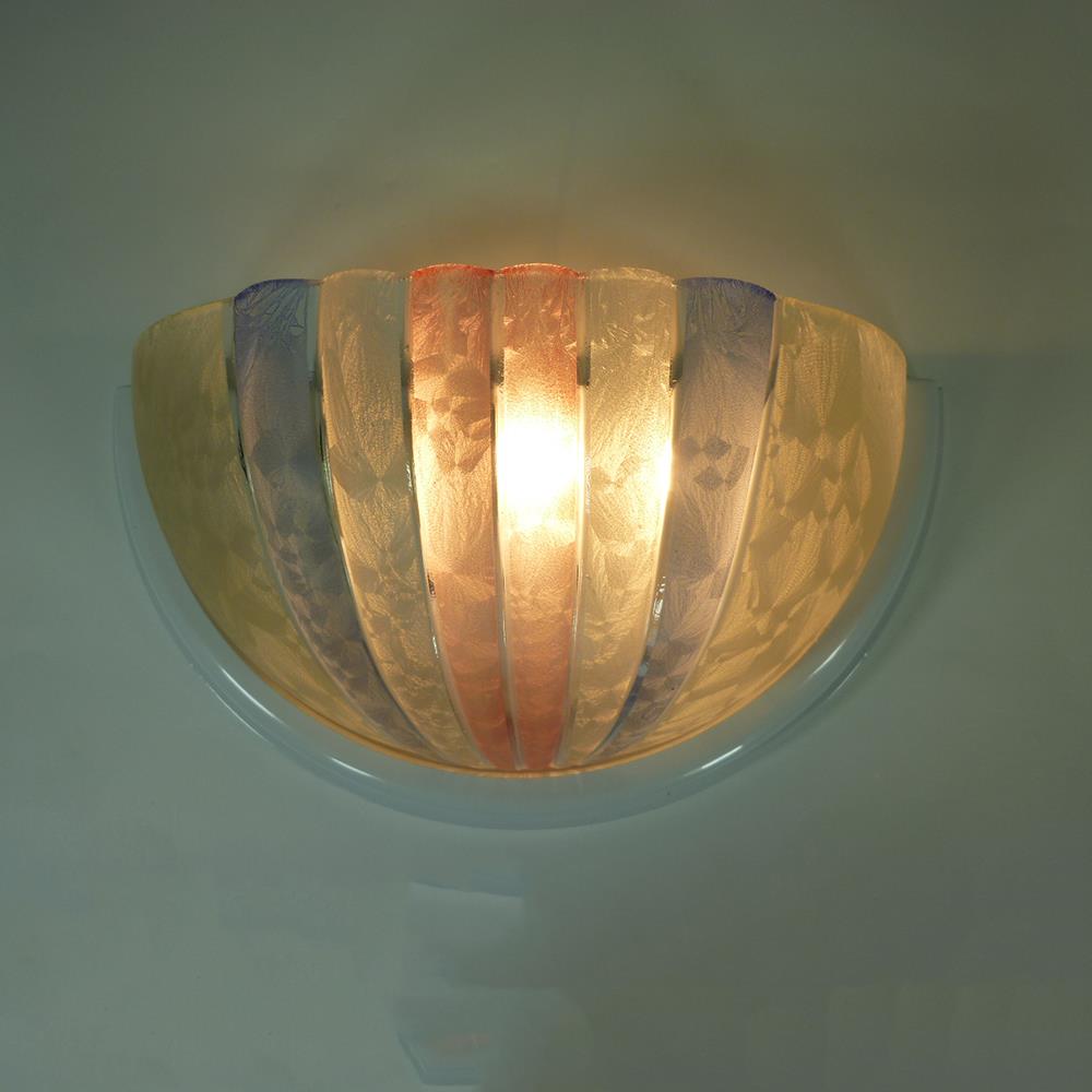 Glas-Wandleuchte ROSI Wandlampe in Pastelltönen Landhausstil