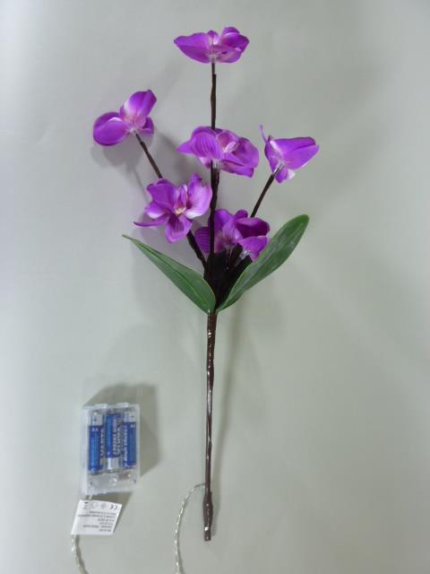 Blütenzweig ORCHIDEE beleuchtet Dekozweig Dekoleuchte Batterie betrieben