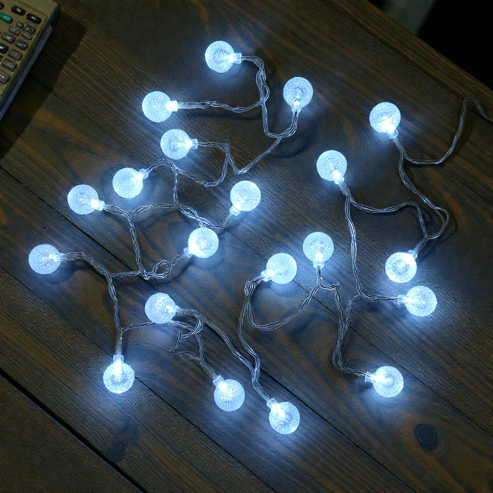 LED Lichterkette Ball 20-flammig batteriebetrieben 