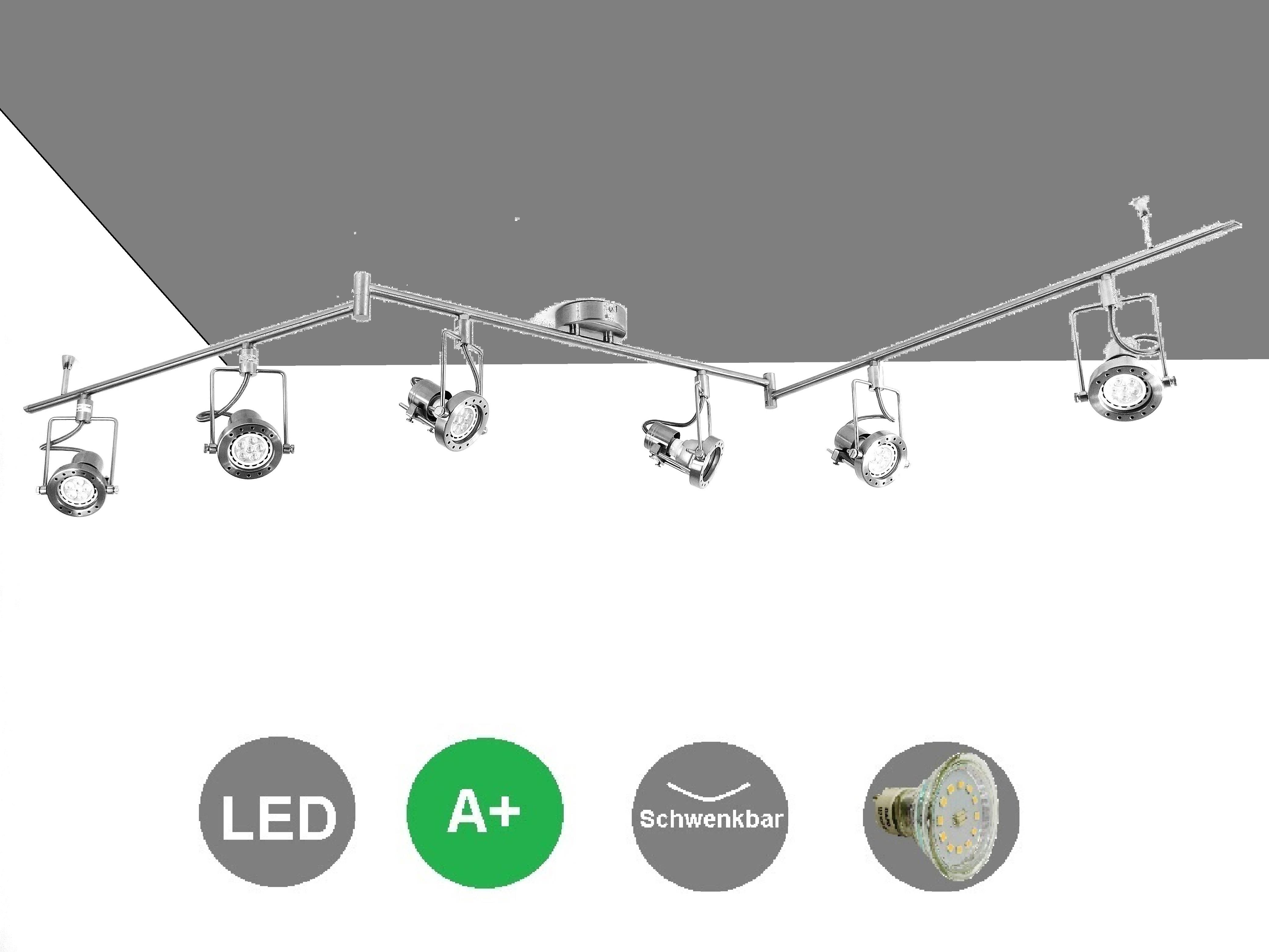 LED Spot Strahler Jet-Line 6-flammig Deckenleuchte
