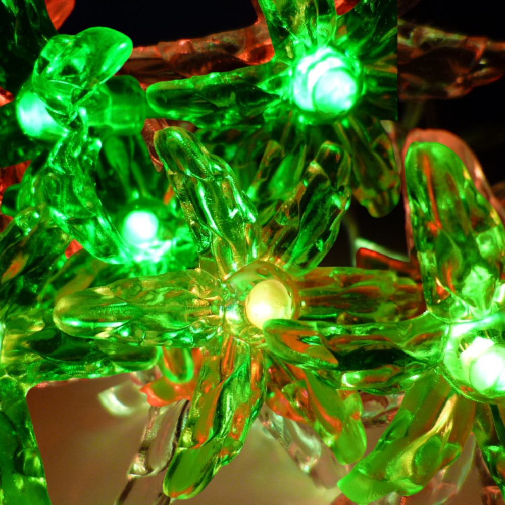 LED Lichterkette BLUME 10 flammig Dekoleuchte batteriebetrieben