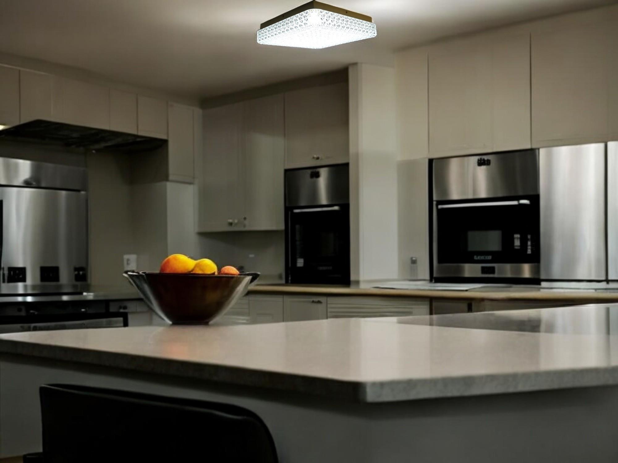 LED Dekenleuchte Talea viereck 28x28cm Lichtfarbe wechselbar