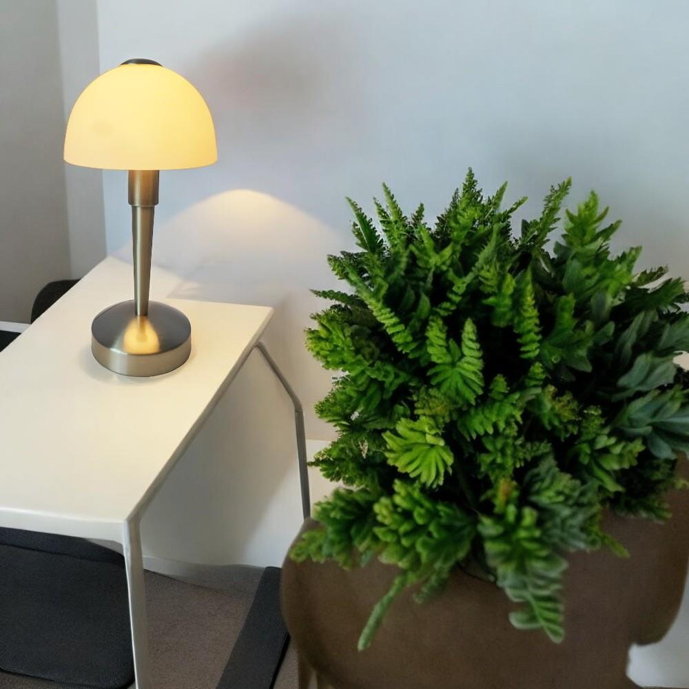 Glas-Tischleuchte MORITZ Nachttisch-Wohnzimmer Lampe