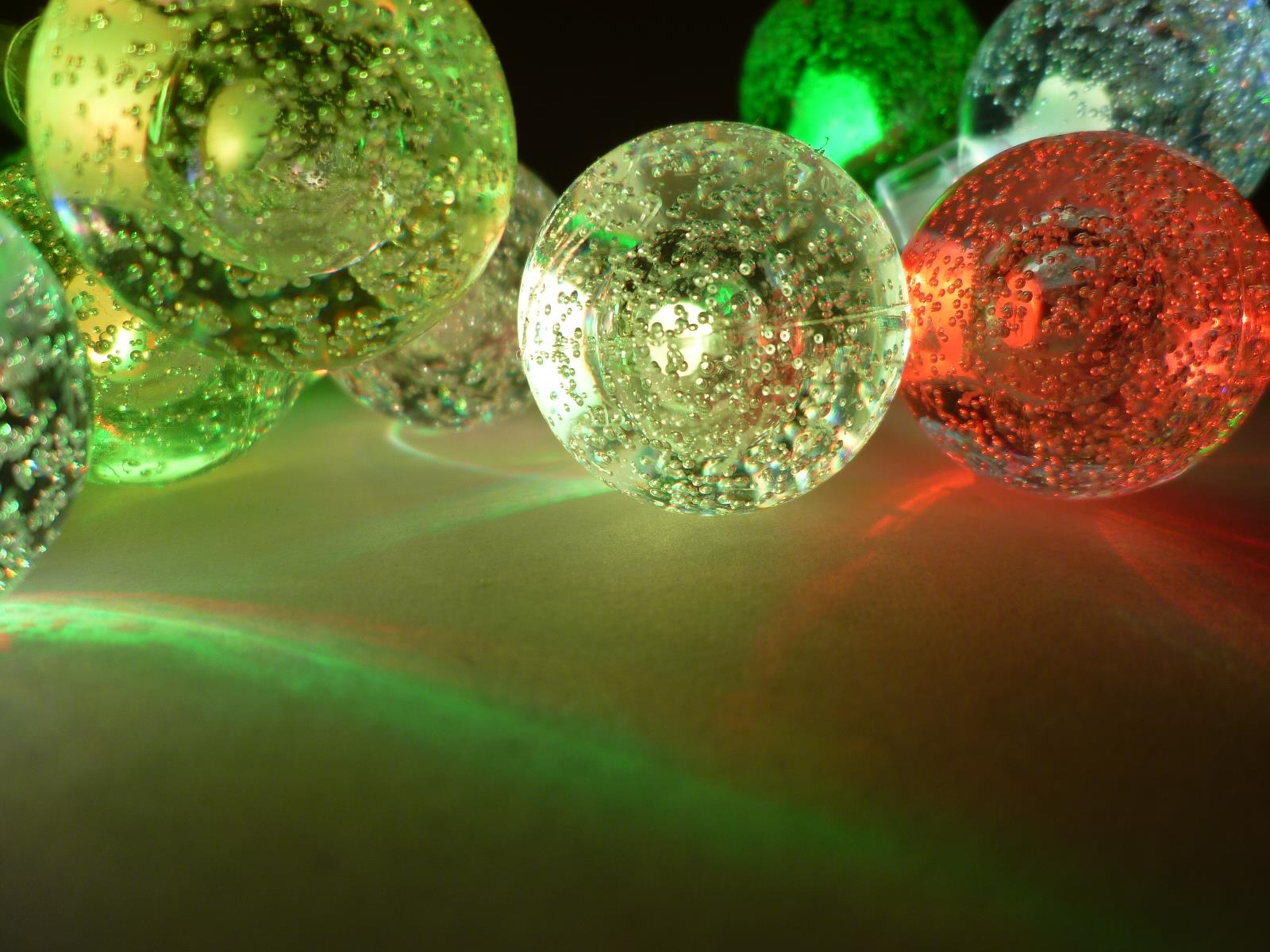 LED Lichterkette BUBBLE BALL 10-flammig batteriebetrieben farbwechselnd