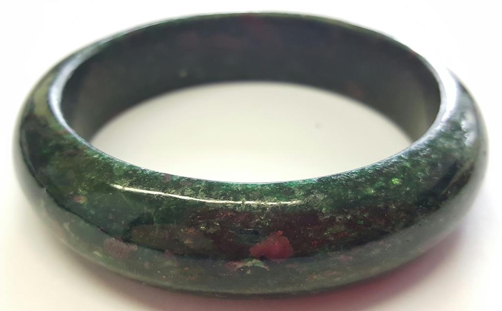 Armreif Rubin Zoisit Edelstein Armschmuck