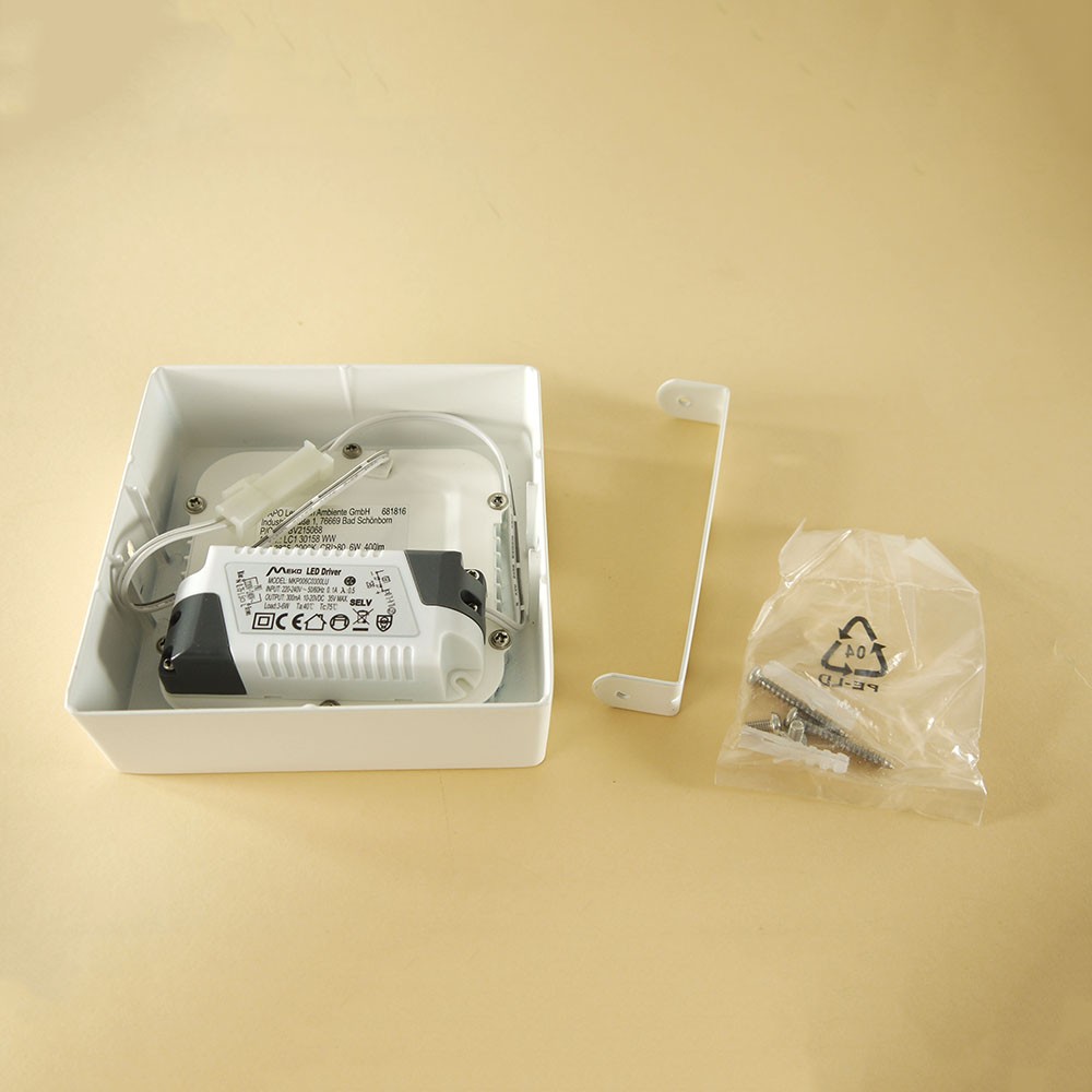 LED Decken-Leuchte Belina 12x12cm square 3er Set