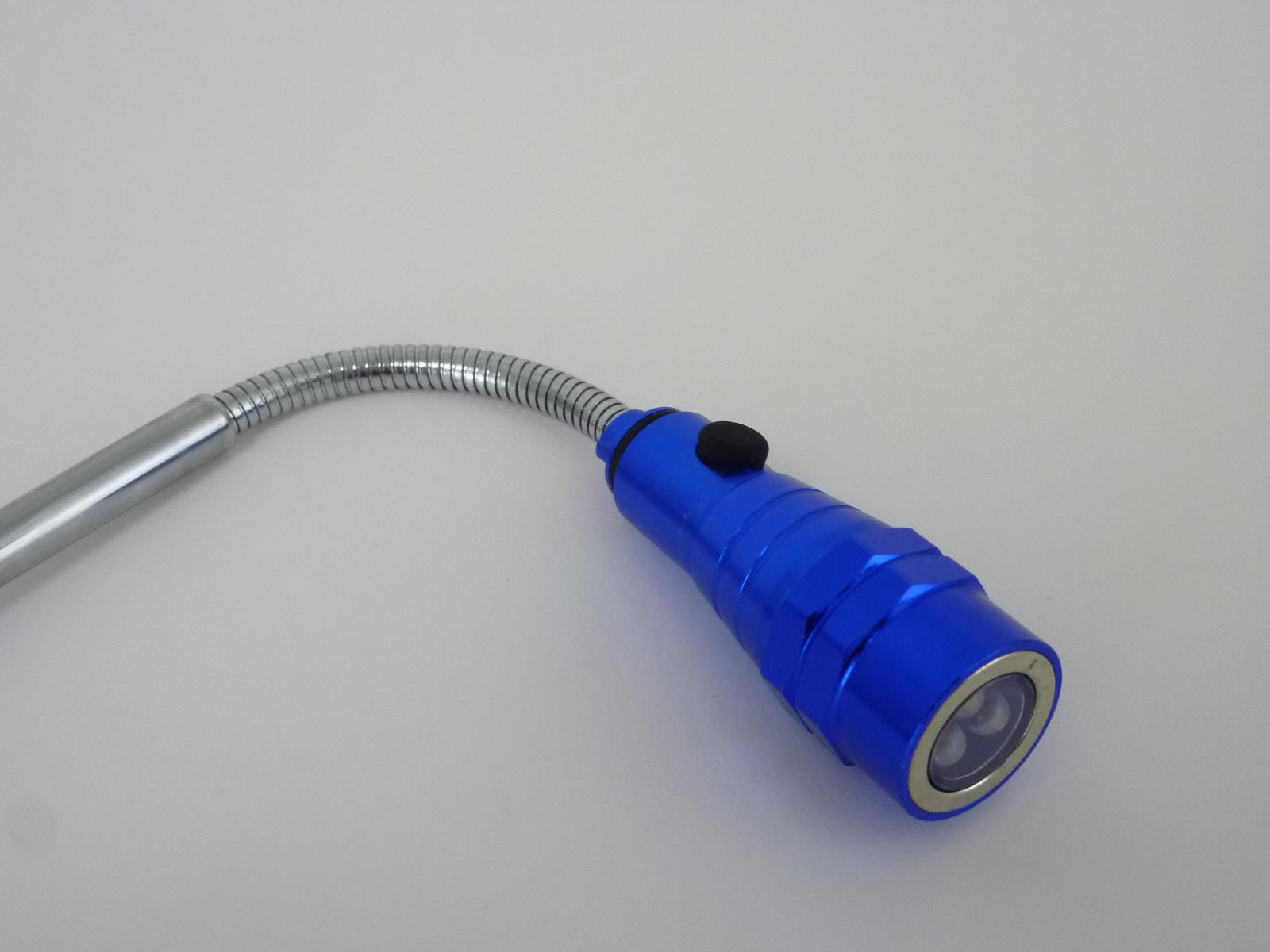 LED Teleskop-Taschenlampe Sky blau-2er Set