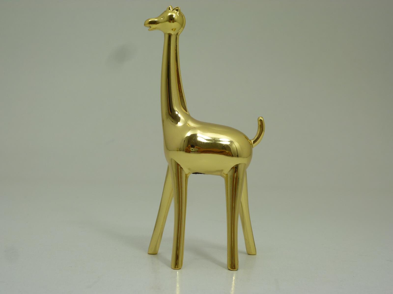 Ringhalter Giraffe messing