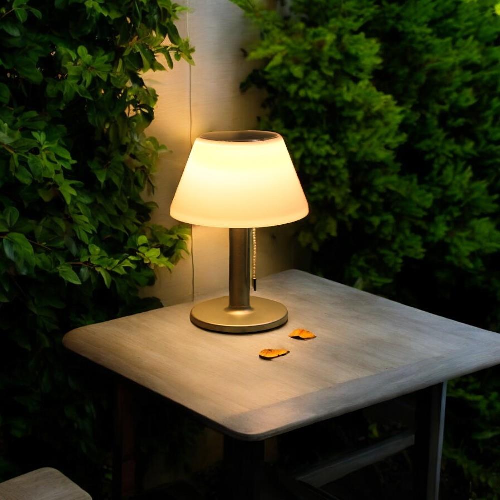 Solar Tischleuchte Jolla mit Zugschalter 