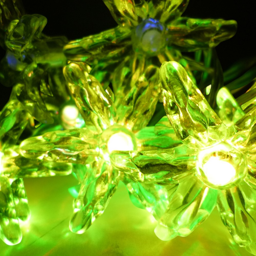 LED Lichterkette BLUME 10 flammig Dekoleuchte batteriebetrieben