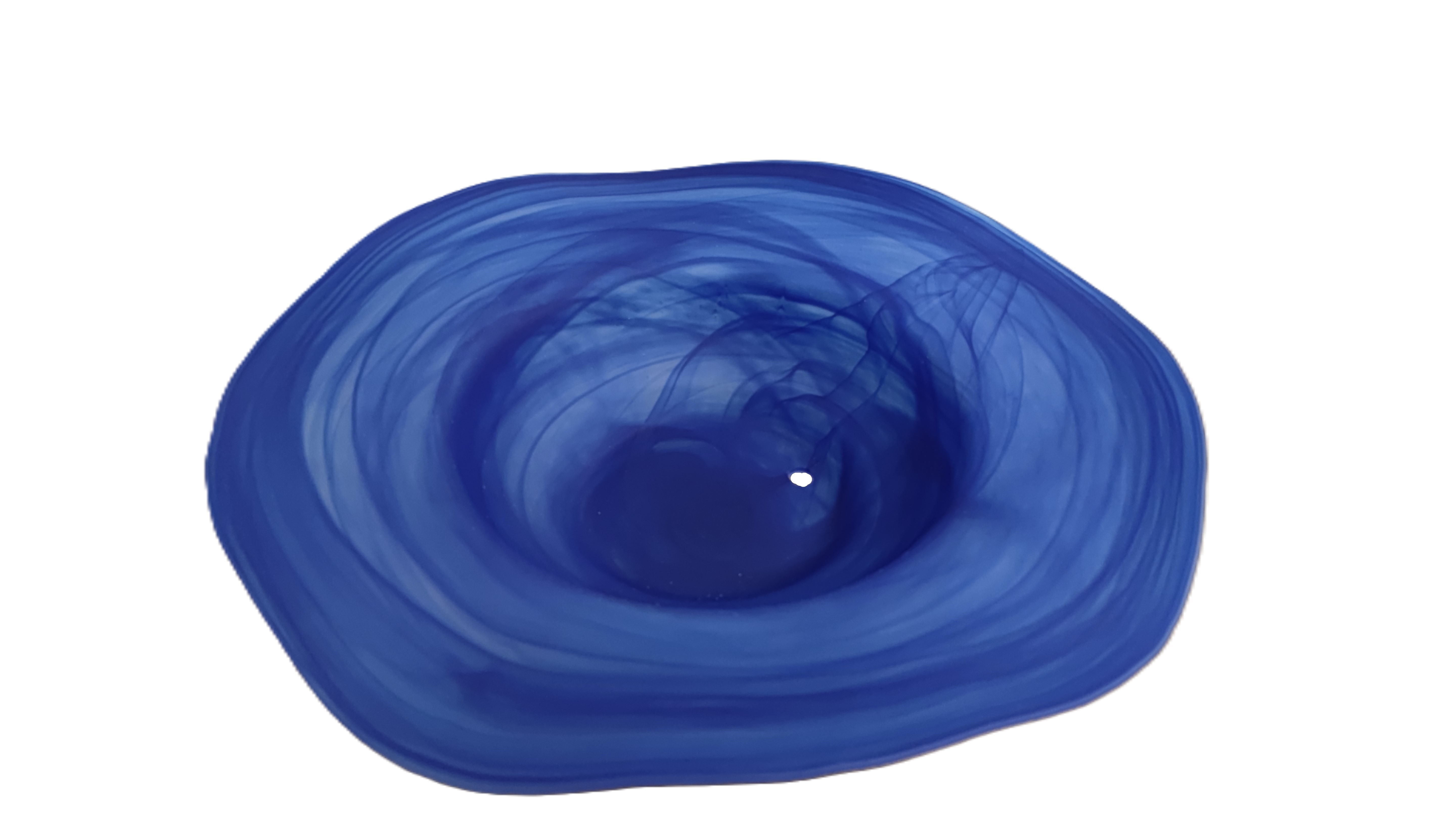 Glasschale für Nebler Groß D43cm Blau