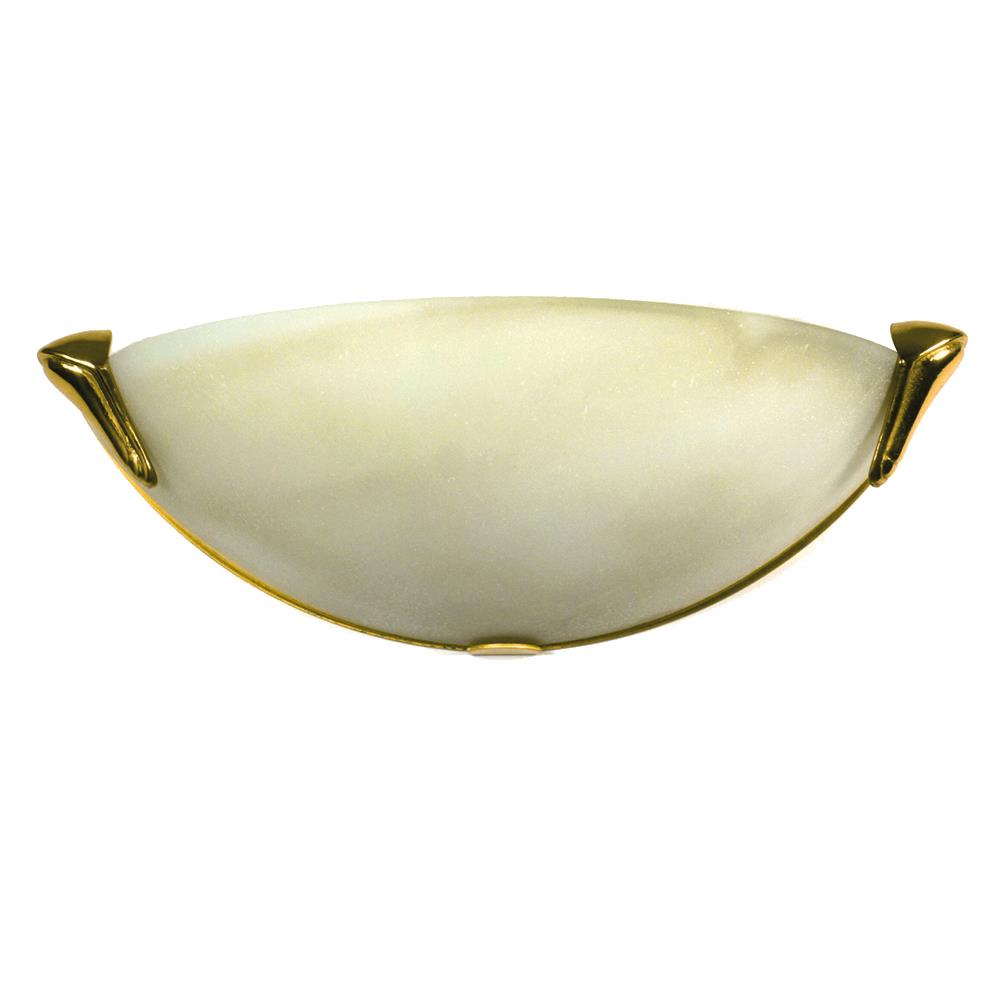 Wandleuchte Style messing Glas creme