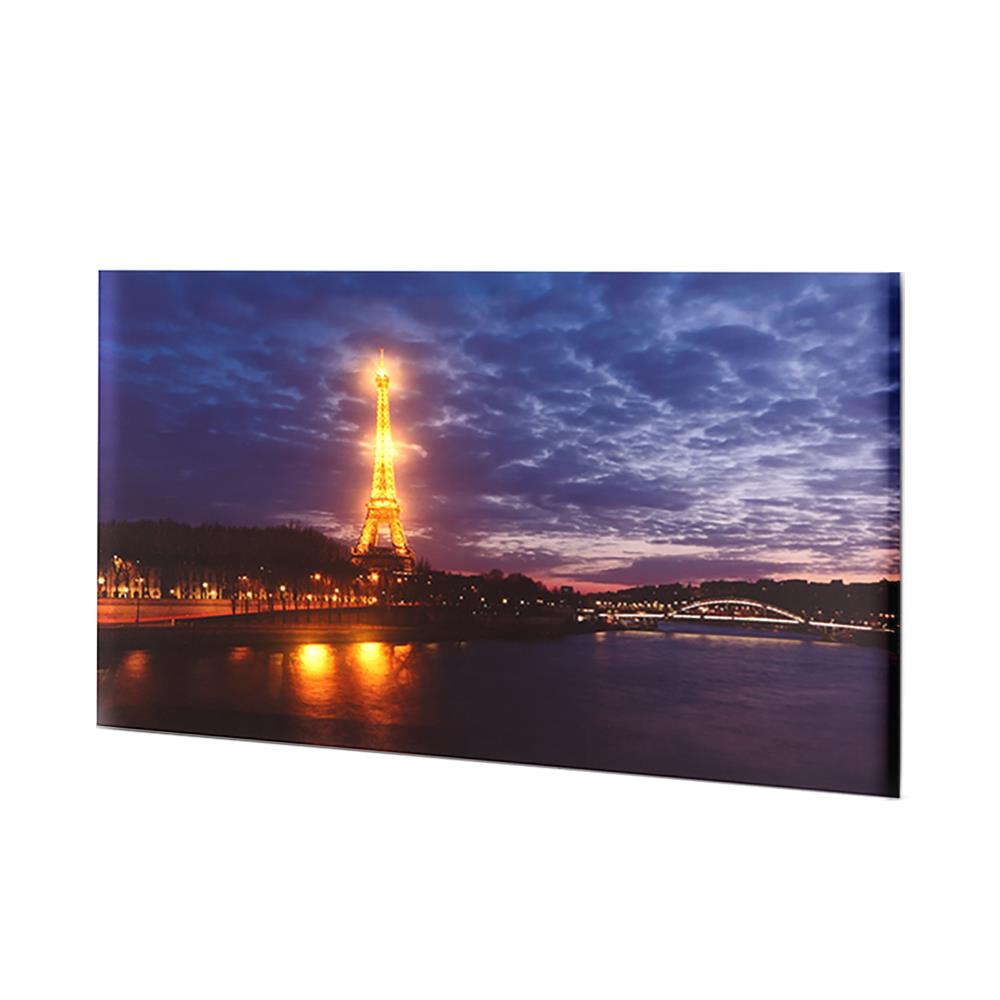 LED Leinwand Bild Paris mit Beleuchtung Stimmungsbild batteriebetrieben