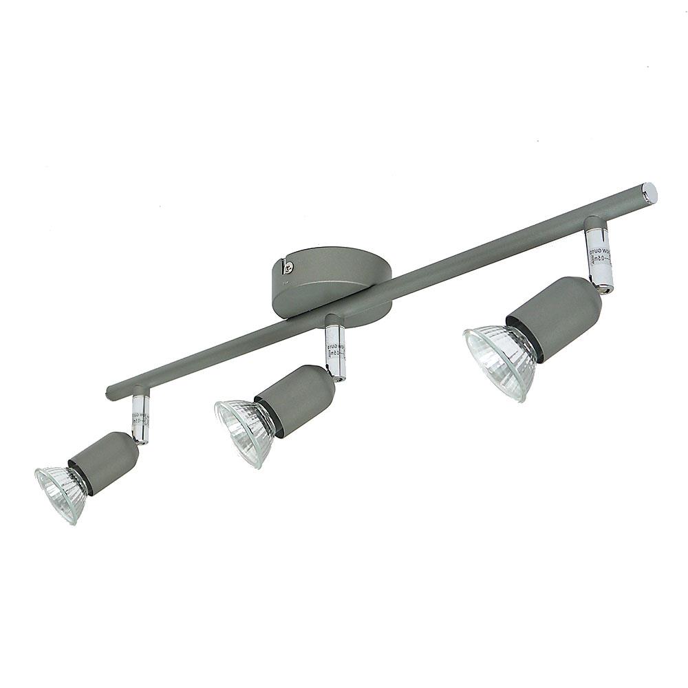 Halogen Deckenspot Strahler 3-flammig titan