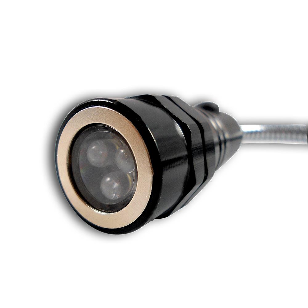 LED Teleskop-Taschenlampe Sky schwarz-2er Set