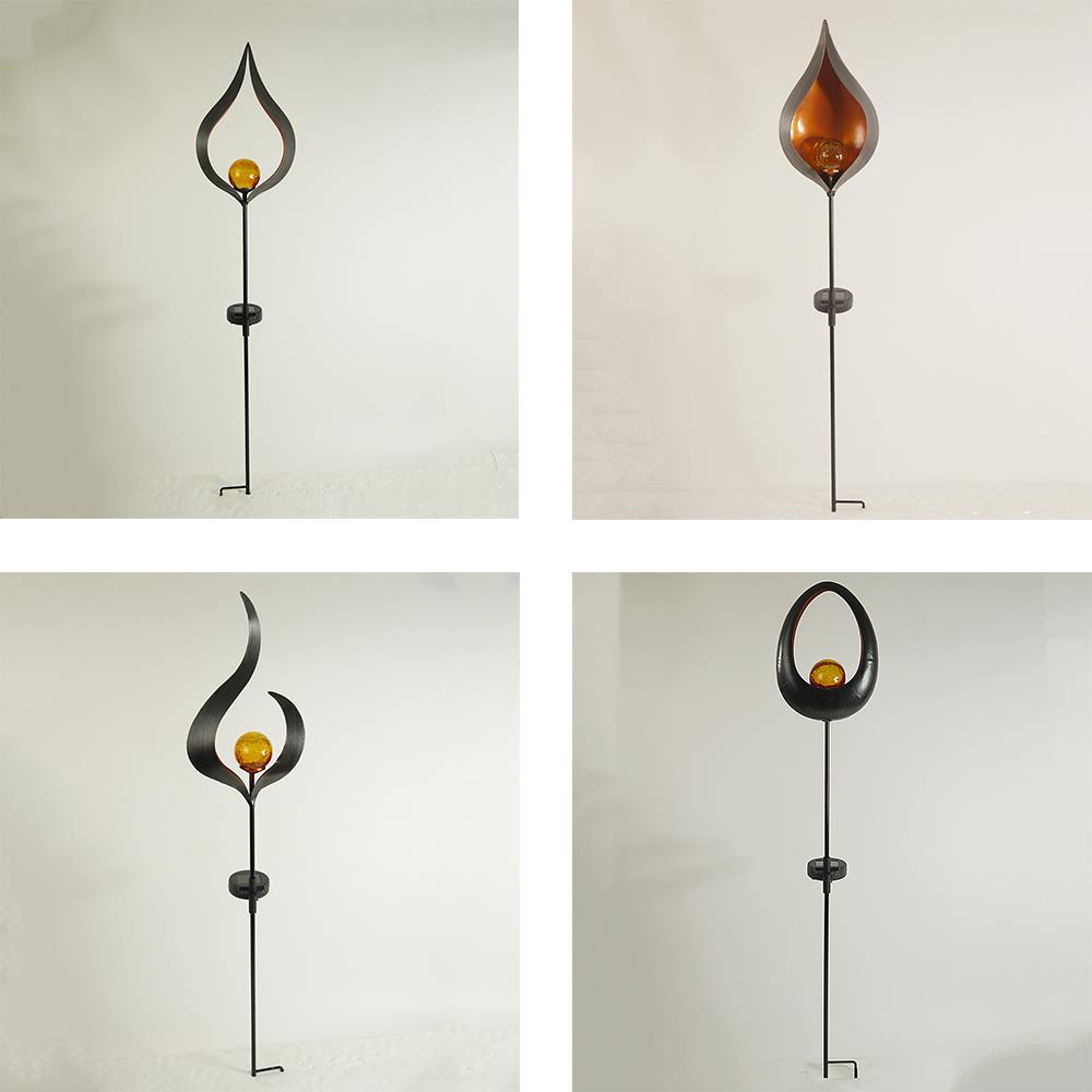 4 x Gartenstecker Voile sortiert nur Dekostecker ohne Beleuchtung