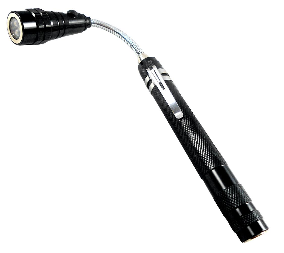 LED Teleskop-Taschenlampe Sky schwarz-2er Set