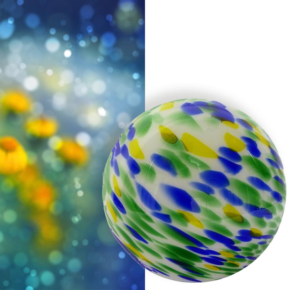 Tisch-Kugel-Leuchte Venus Unikat - mundgeblasenes Glas 