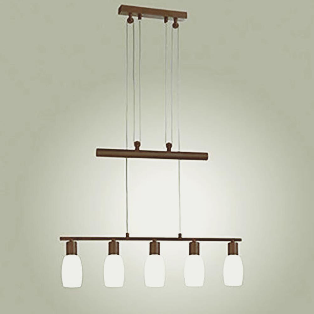 Pendelleuchte Sina 5-flammig Hänge-Esszimmer-Lampe