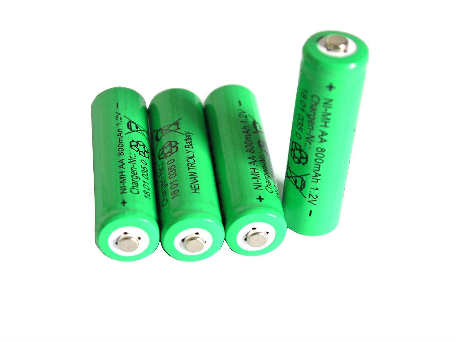 Solar-Akku leistungsstarke wiederaufladbare Batterien NiMH AA