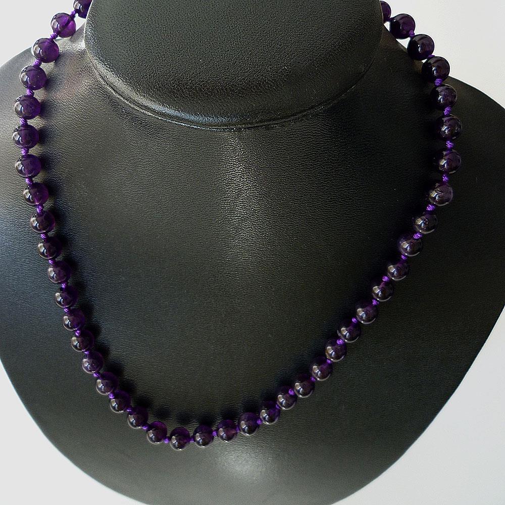 Edelstein Halslette aus Amethyst Geschenk
